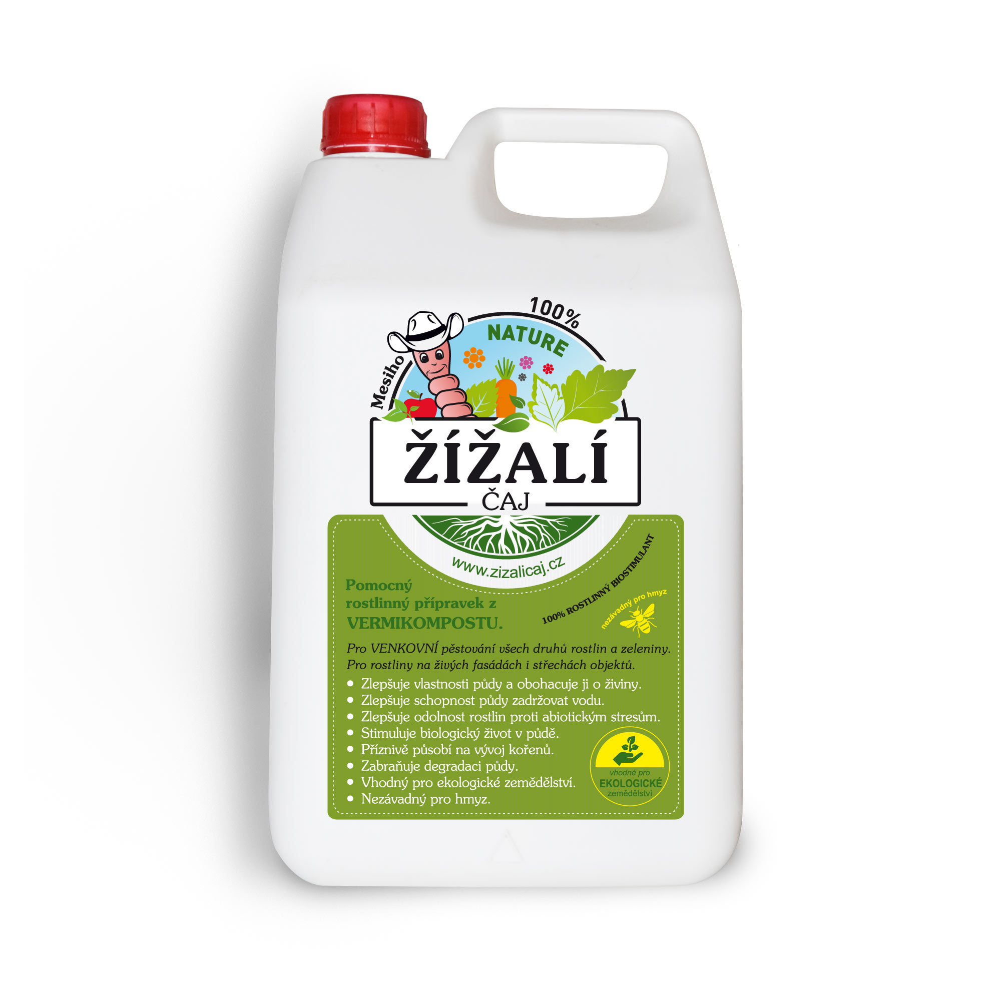 žížalí čaj půdní biostimulant eko 2028